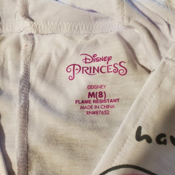 Disney - Girls' The Little Mermaid Pajama Romper  White - Picture 4 of 6